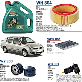 RENAULT CLIO 1 1.4 8 VALF MOTOR ARAÇ BAKIM SETİ