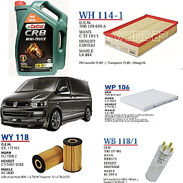VOLKSWAGEN TRANSPORTER T5 2.0 TDİ MOTOR BAKIM SETİ