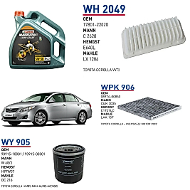 TOYOTA COROLLA 1.4 VVT-i Motor 97 HP YAĞ BAKIM SETİ