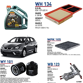SEAT İBİZA 1.4 MOTOR KODU BXW 2008-2015 63kw 86hp YAĞ BAKIM SETİ