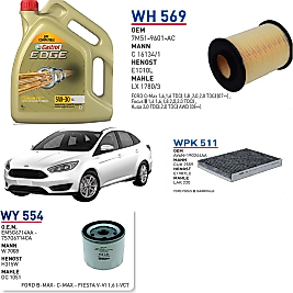 FORD FOCUS 1.5 EcoBoost 182 HP 09/14 → 02/17 YAĞ BAKIM SETİ