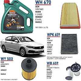 FİAT EGEA 1.3 MULTİJET EURO 6 MOTOR ADBLUE YAĞ BAKIM SETİ