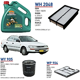 TOYOTA COROLLA 1.6 110 HP 1996-1999 YAĞ BAKIM SETİ