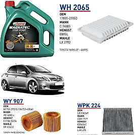 TOYOTA AURİS 1.33 100 HP MOTOR YAĞ BAKIM SETİ