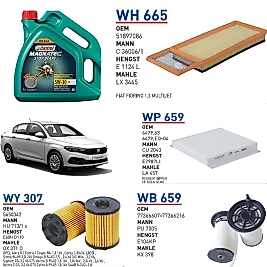 FİAT EGEA 1.3 MULTİJET 2015-2018 EURO 5 MOTOR YAĞ BAKIM SETİ