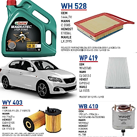 PEUGEOT 301 CİTROEN C ELYSEE 1.6 HDİ 92HP 2013 VE ÜSTÜ MOTOR BAKIM SETİ