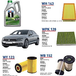 Volkswagen Passat B8 1.6 TDİ 120 HP 2014 ve Üstü Yağ Bakım Seti