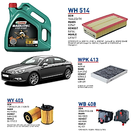 CİTROEN C5 1.6 HDİ MOTOR 80KW 110 HP YAĞ BAKIM SETİ