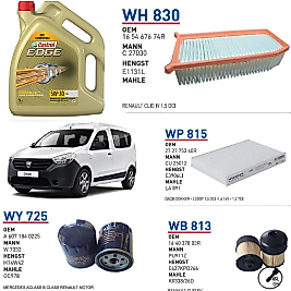 DACİA DOKKER 1.5 DCİ 90 HP YAĞ BAKIM SETİ