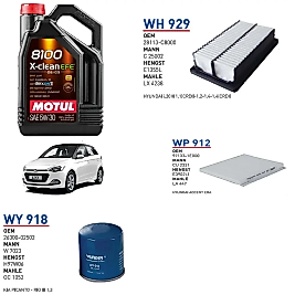 HYUNDAİ İ20 1.2 BENZİN MOTOR KOD G4LA 2014 ÜSTÜ YAĞ BAKIM SETİ