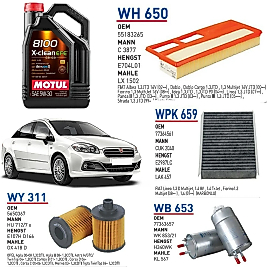 FİAT LİNEA 1.3 MULTİJET EURO 4 MOTOR YAĞ BAKIM SETİ