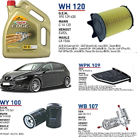 SEAT LEON 1.6 102 HP 08/05 → 08/13 MOTOR YAĞ BAKIM SETİ