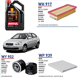 Hyundai Accent 3 MC 1.4 Yağ Bakım Seti